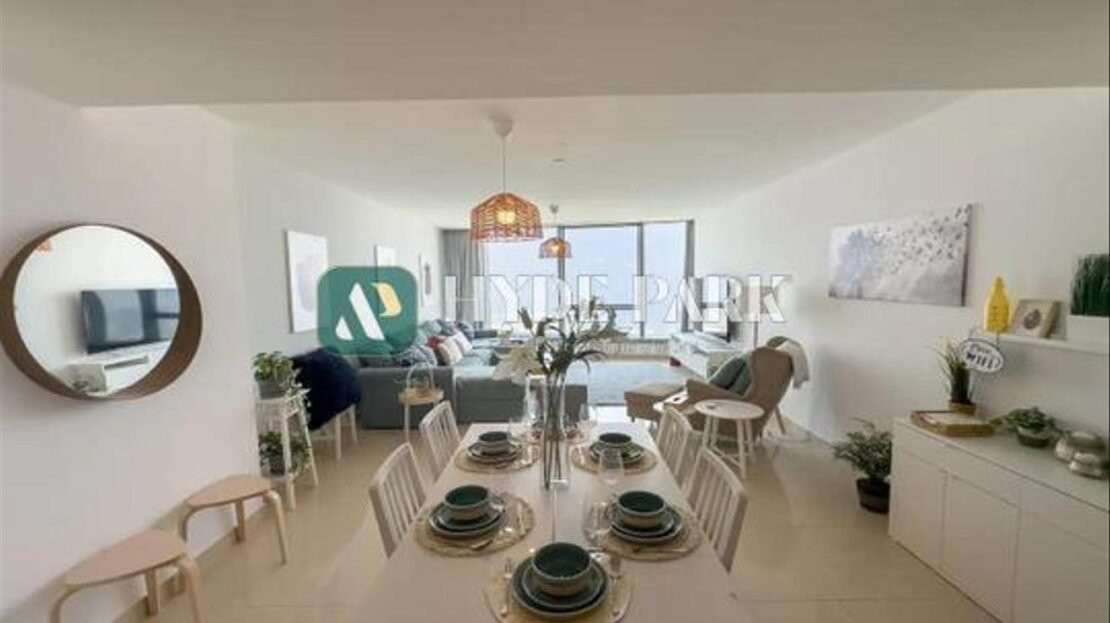 Elegant dining area in 2BR apartment, Sky Tower, Al Reem Island